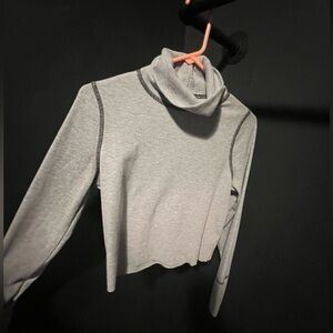 Gilded Intent Light Gray Ribbed Top